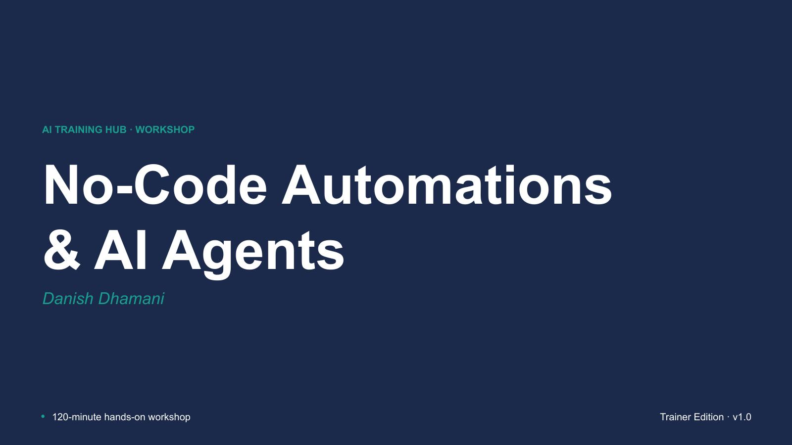 AI Agents — slide 1